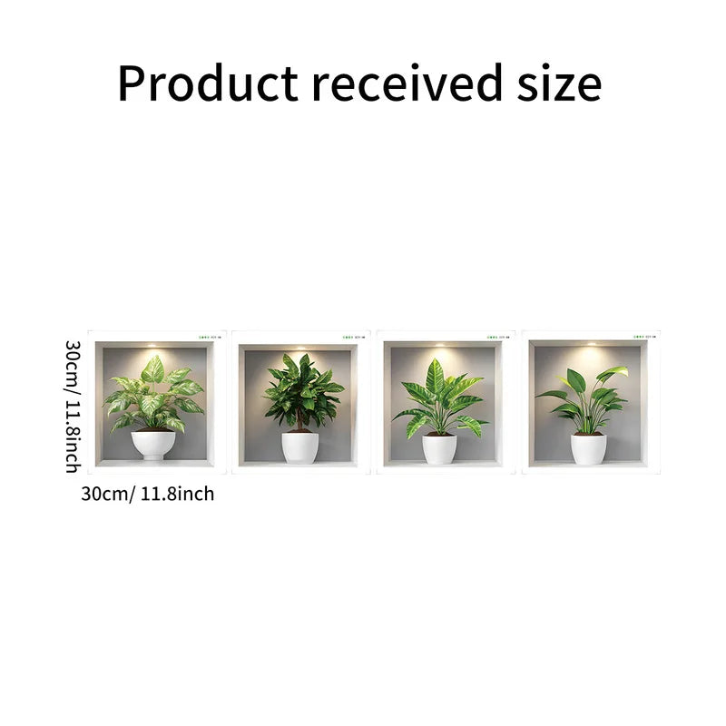 Tropical Potted Plant Wall Decal Décor-HomeDecorDecals_com