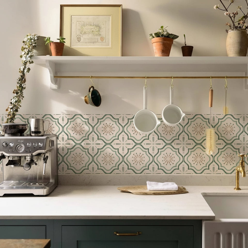 Vinyl Waterproof Tile Decal | Home Decor removable peel and stick wall decal by HomeDecorDecals.